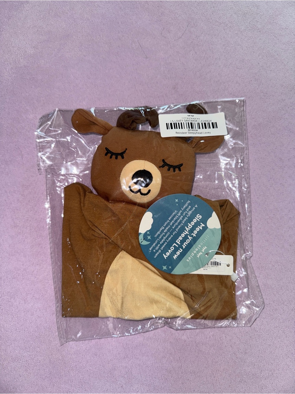 Little Sleepies NIB Reindeer Lovey